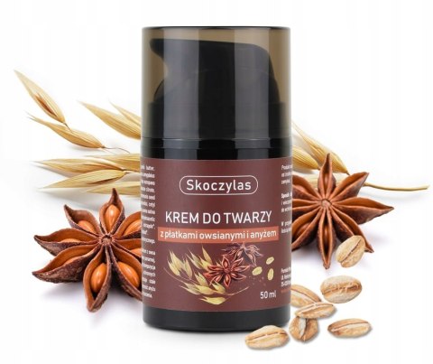 Krem do twarzy z anyżem i płatkami owsianymi 50 ml Krem do twarzy z anyżem i płatkami owsianymi 50 ml