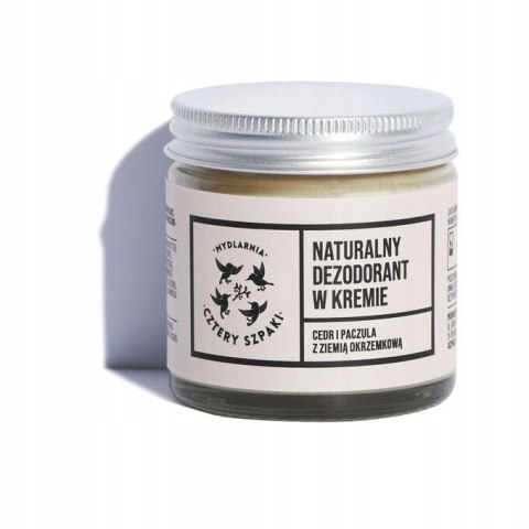 Naturalny Dezodorant Cedr Paczula 60ml 4 Szpaki Naturalny Dezodorant Cedr Paczula 60ml 4 Szpaki