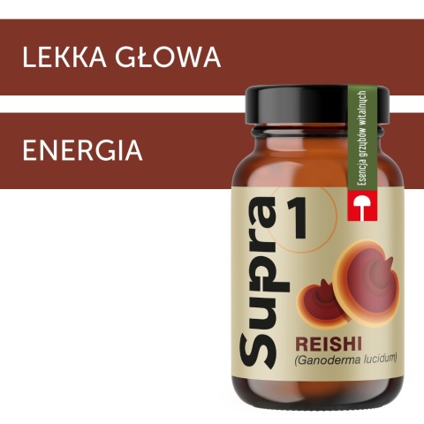 Supra1 Reishi Grzyb nieśmiertelności dla zdrowia 150g Supra1 Reishi Grzyb nieśmiertelności dla zdrowia 150g