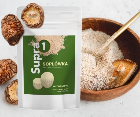 Supra1 Soplówka Jeżowata proszek 60g Supra1 Soplówka Jeżowata proszek 60g